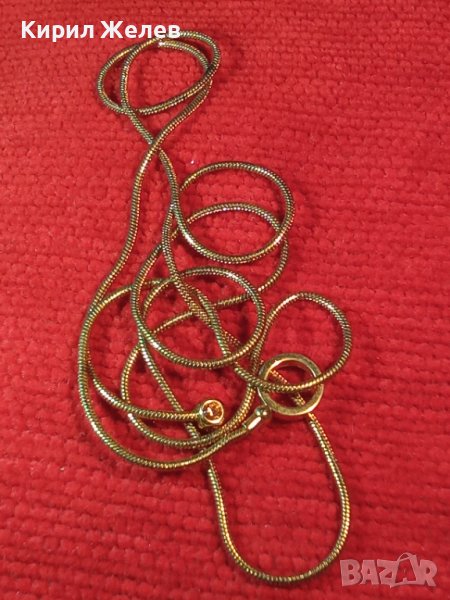 МНОГО ФИНО КРАСИВО и ПОЗЛАТЕНО СИНДЖИРЧЕ със СКЪПОЦЕННИ КАМЪЧЕТА ВЕРИЖКА КОЛИЕ НАКИТ ПОЗЛАТА 37851, снимка 1