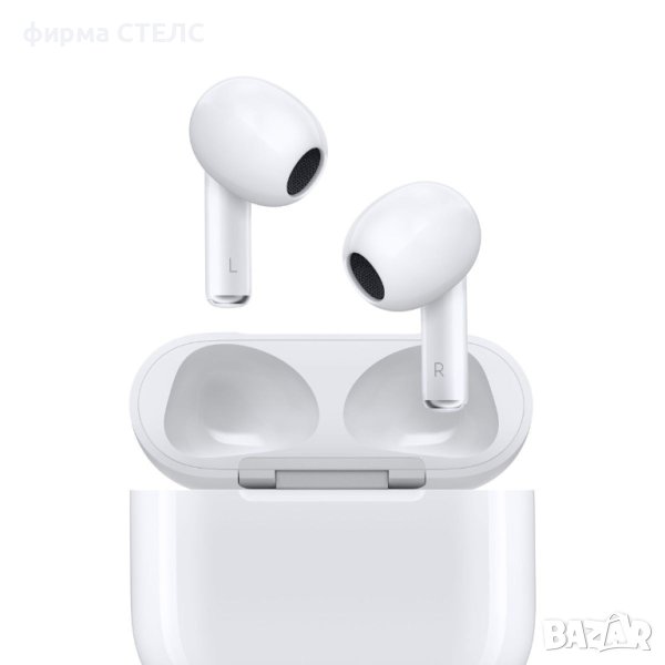 Безжични слушалки STELS Air 3, Със зареждащ кейс, Бял, снимка 1