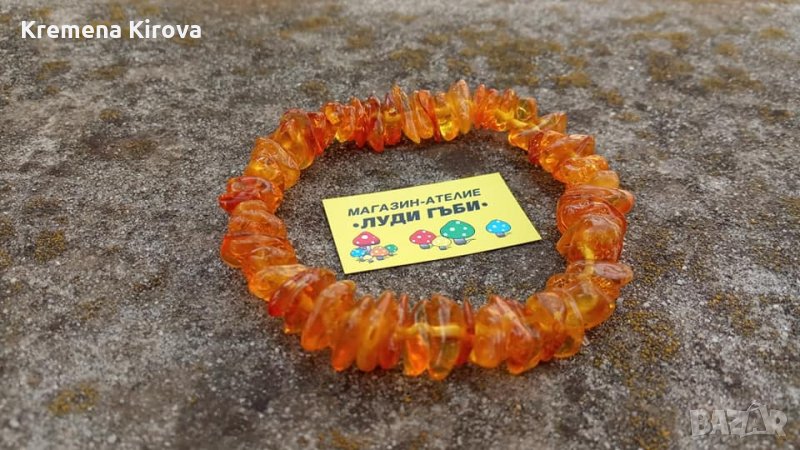 Дамски гривни от кехлибар. 5 различни модела. Бижута Луди гъби., снимка 1