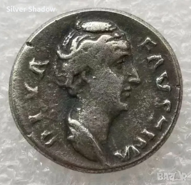 Монета Денарий на Императрица Фаустина I, 110 - 141 сл. Хр. - РЕПЛИКА, снимка 1
