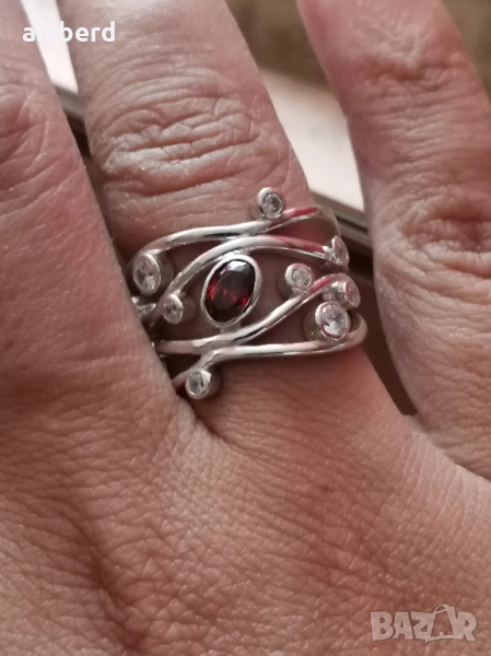 Страхотен сребърен  пръстен- модел R102, снимка 1