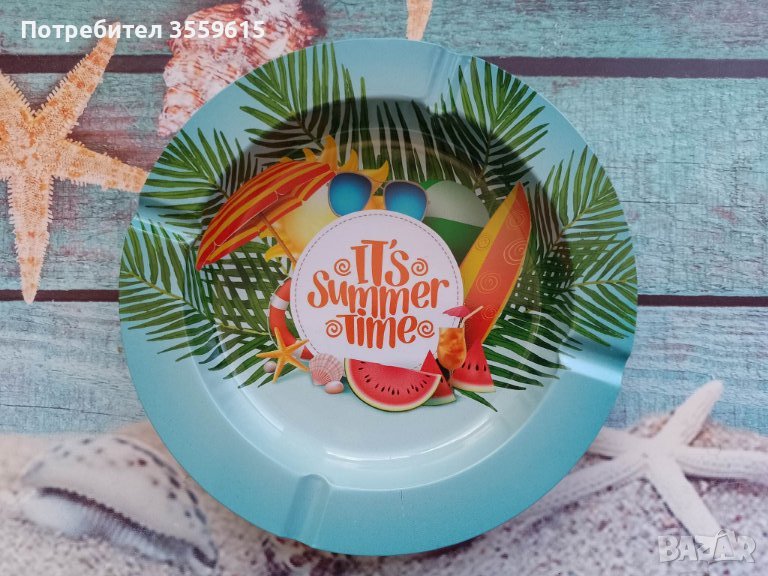 метален пепелник от остров Тенерифе, снимка 1