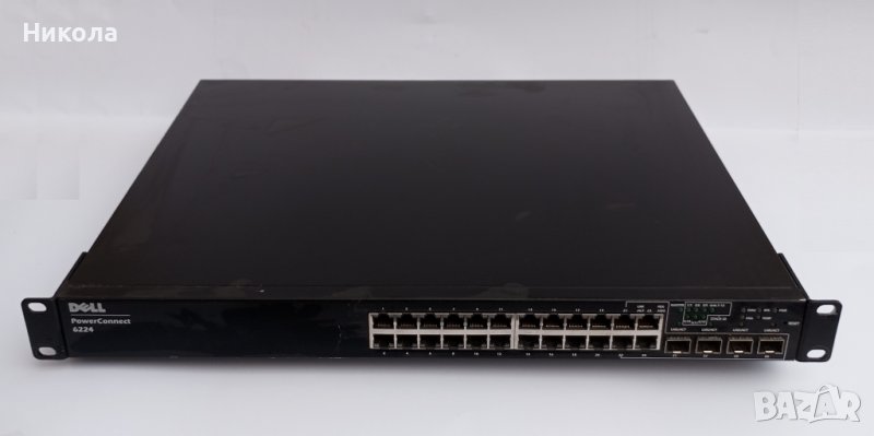 Продавам DELL Powerconnect 6224 с 2х10G sfp+ модул OU691D, снимка 1