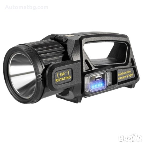 Соларен фенер AUtomat, 22см, Удароустойчив, Черен, снимка 1