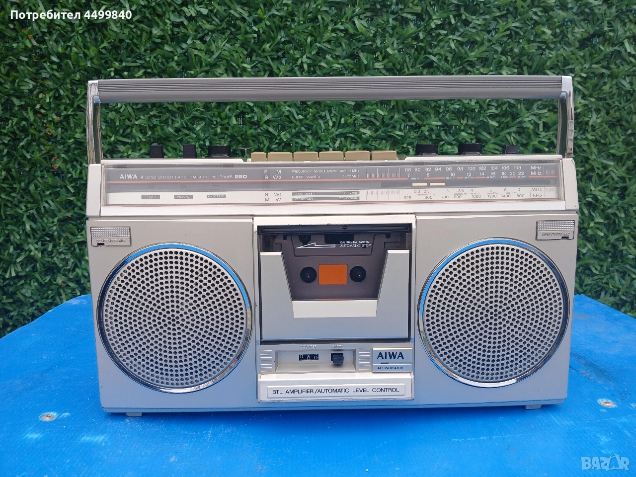 ПРОДАВАМ КАСЕТОФОН ( Aiwa CS-220) , снимка 1