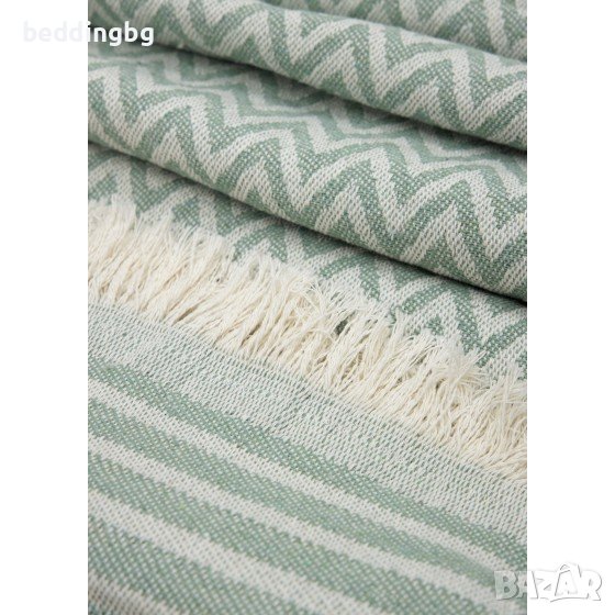 #Шалте с ресни в зелено , снимка 1