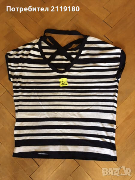 блуза бяло/черна официална, снимка 1