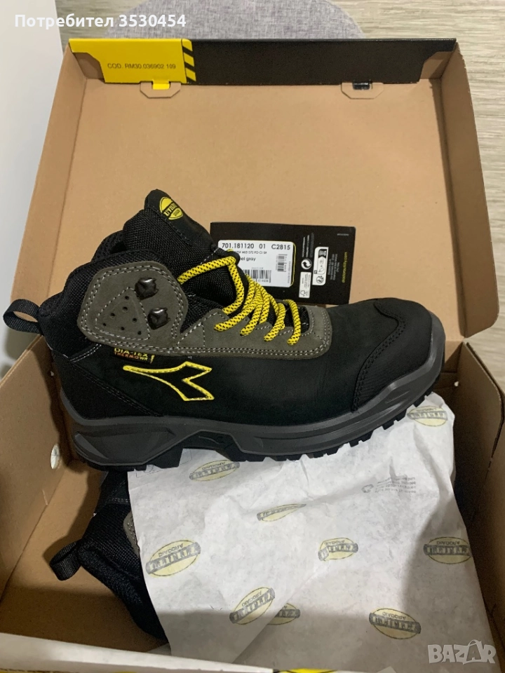 Чисто нови работни обувки DIADORA SPORT DIATEX MID S3 WR CI SRC, снимка 1