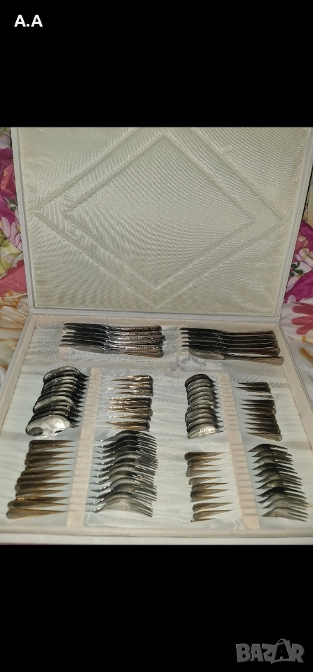 Уникален луксозен комплект за хранене с позлата.Нов,само за ценители, снимка 1