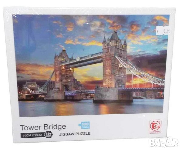 Пъзел Тауър Бридж 1000 елемента, в кутия - 88330, снимка 1