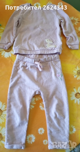 Памучен ватиран детски комплект, снимка 1