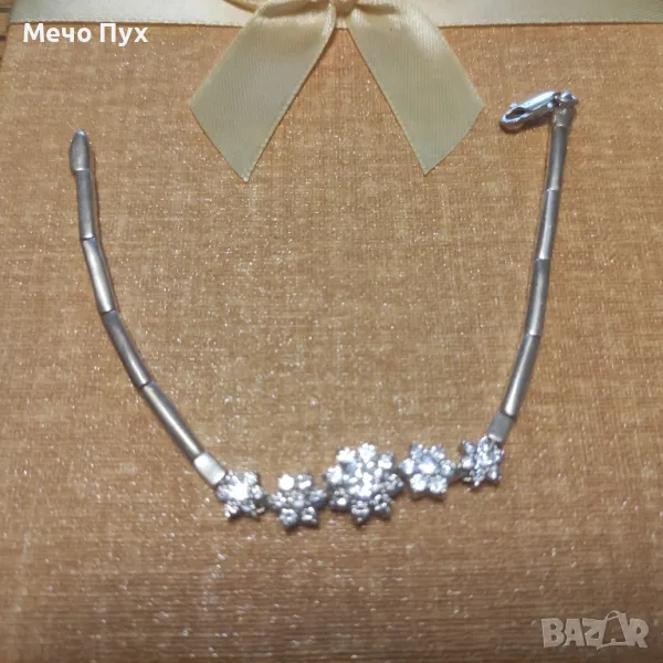 Сребърна гривна (318), снимка 1