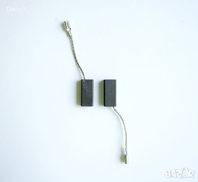 Въглено-графитна четка с извод и накрайник каб.обувка 5x8x17,5mm, снимка 1