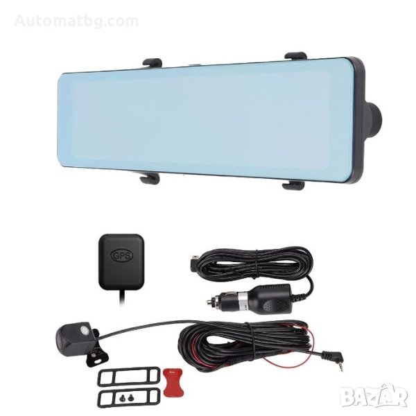 Видеорегистратор в огледало Automat, Камера за задна, 4K, 128GB, снимка 1