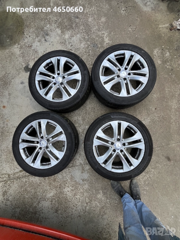 17 цолови алуминиеви джанти за Мерцедес Е класа, снимка 1