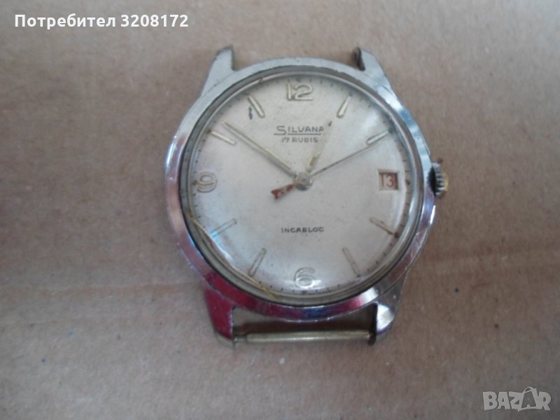 рядък швеицарски часовник /Силвана/17камъка-работи, снимка 1