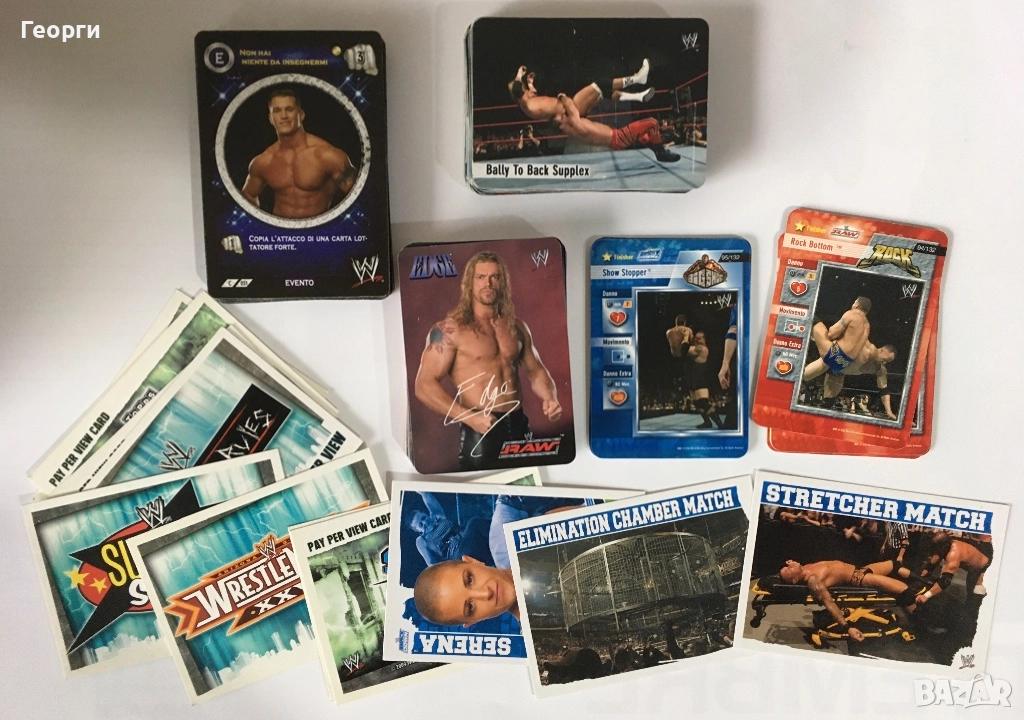 96 карти с кечисти (6 серии) WWE, WWF, WW, Smack Down, RAW, Wrestler кеч, снимка 1