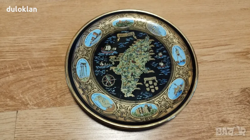 Красива,чиния от Родос,Гърция., снимка 1