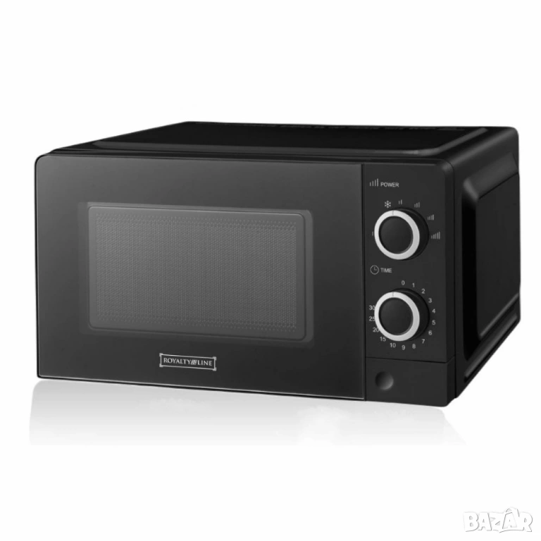 Микровълнова фурна Royalty Line RL-MWO-3818 BLACK - 20L, 700W, снимка 1