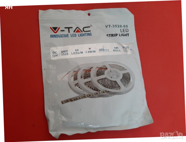 ЛЕД Лента V-TAC-3.6W/m,12V,6400K,420lm, снимка 1