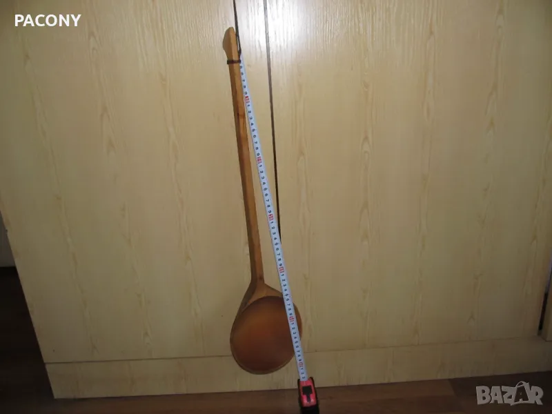 огромна дървена лъжица - нова 300мл 60см, снимка 1