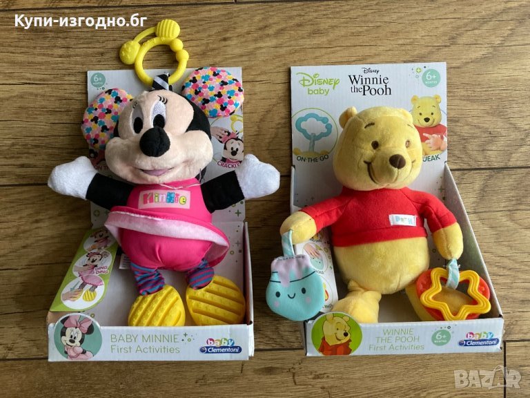 Детски играчки - Мини Маус и Мечо Disney Baby 6m+, снимка 1