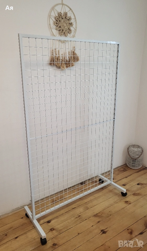 Стелаж тип мрежа на колела , снимка 1