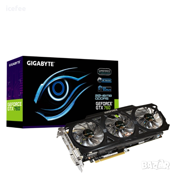 Gigabyte GTX 760 видеокарта, снимка 1