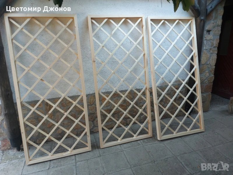 Декоративна дървена решетка, снимка 1