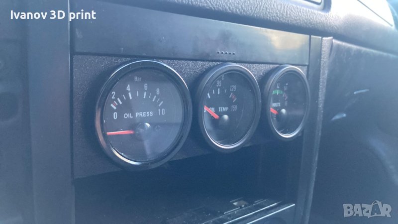 Поставка за 3х52мм измервателни уреда VW Golf 4 ( MK4 / MK IV ), снимка 1