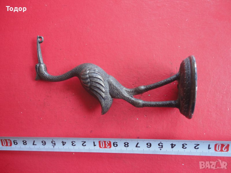 Бронзова пластика фигура птица , снимка 1