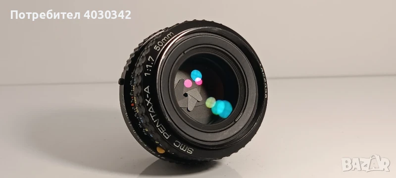 Обектив Pentax -a SMC 1:1.7 50mm, снимка 1
