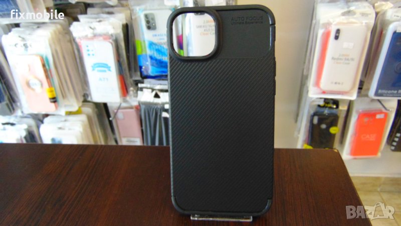 Apple iPhone 15 Plus Carbon Fiber силиконов Калъф / Кейс, снимка 1