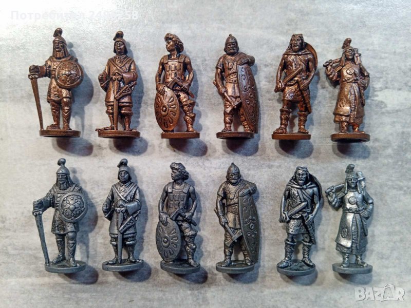 Метални фигурки - войници Хуни от Киндер яйца, снимка 1