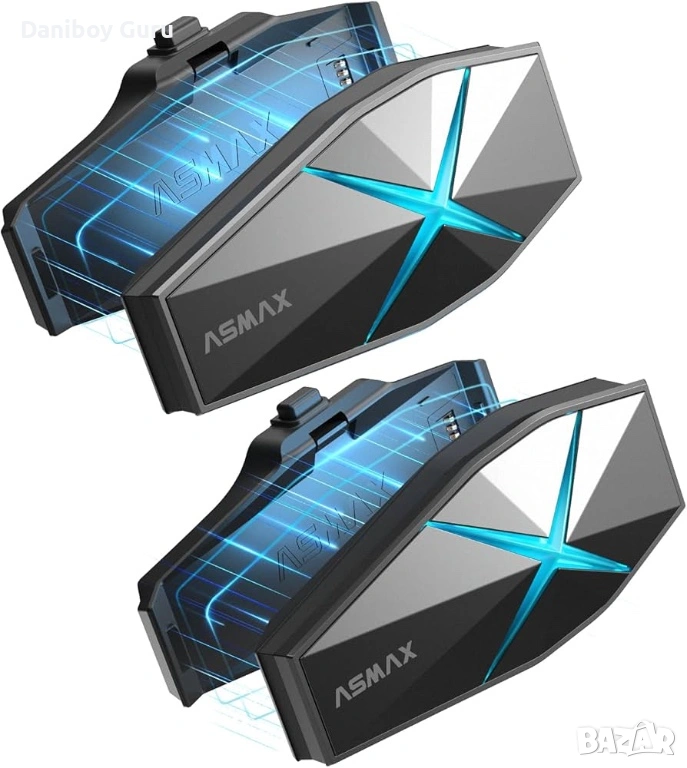 ASMAX F1 за мотор Bluetooth слушалки с интелигентно гласово управление, интерком 2бр, снимка 1