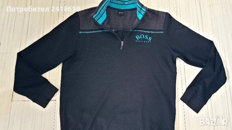 Hugo Boss  Half Zip Sweatshirt Mens Size M / L   ОРИГИНАЛ! Мъжкa Блуза - Суитшърт!, снимка 1