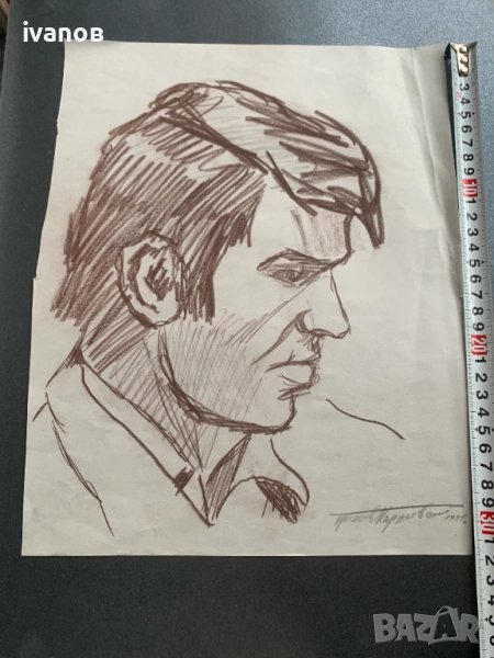 лот рисунки портрет от Преслав Кършовски, снимка 1