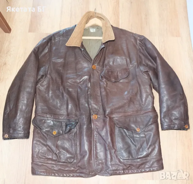 SS88 Vintage CP Company 1988 оригинално кожено яке, размер 54, снимка 1