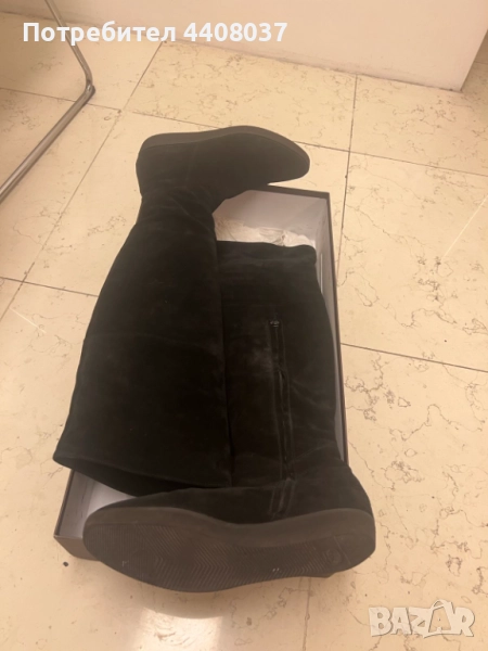 Черни Дамски Ботуши - Нови, снимка 1