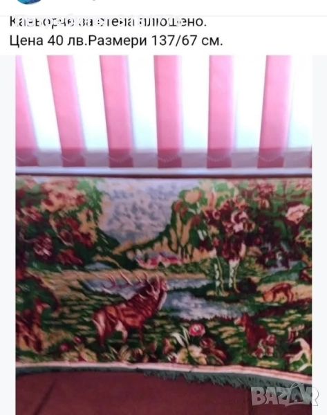 Плюшено кавьорче за стена., снимка 1