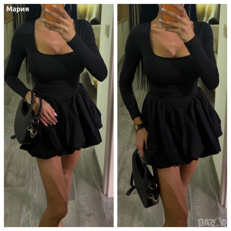 Рокля балон с къси панталонки ХС/С размер, снимка 1