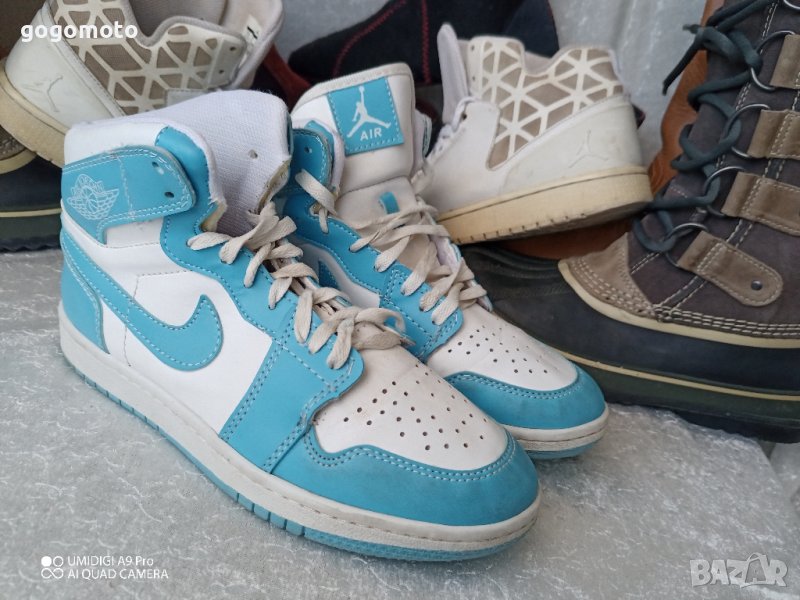 Nike® AIR Jordan® унисекс маратонки кецове баскет кецове, синьо белите Nike® AIR Jordan®, 39 - 40, снимка 1