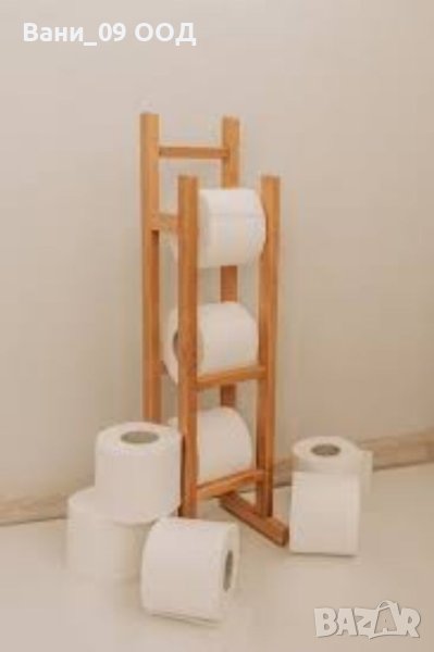 Бамбуков органайзер за тоалетна хартия, снимка 1