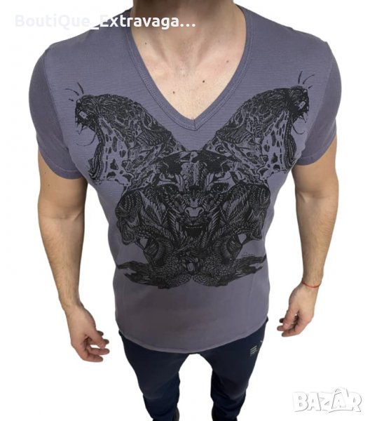 Мъжка тениска Roberto Cavalli V-Neck !!!, снимка 1