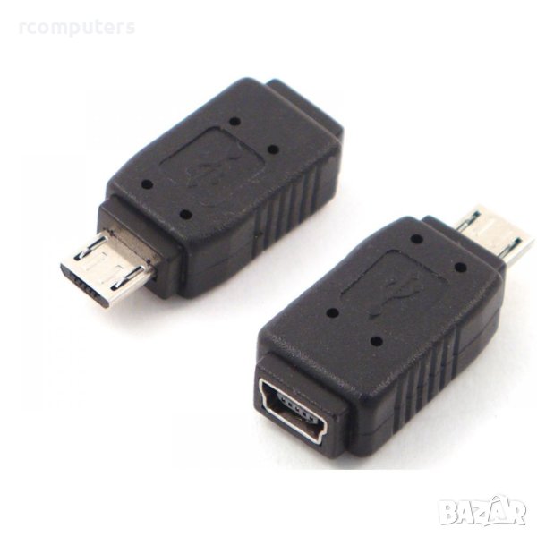 Преходник Micro USB M-Mini USB F, снимка 1