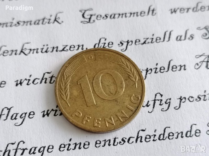 Монета - Германия - 10 пфенига | 1985г.; серия G, снимка 1