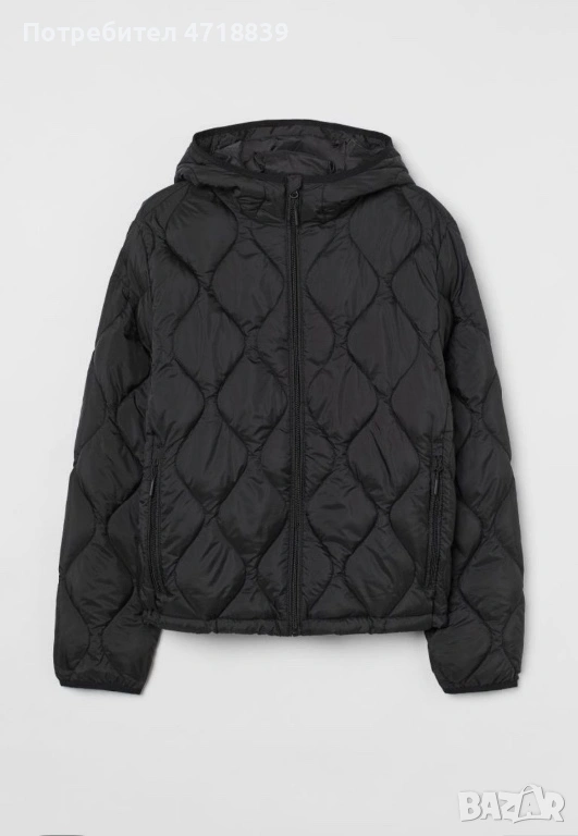 Черно мъжко яке H&M, снимка 1