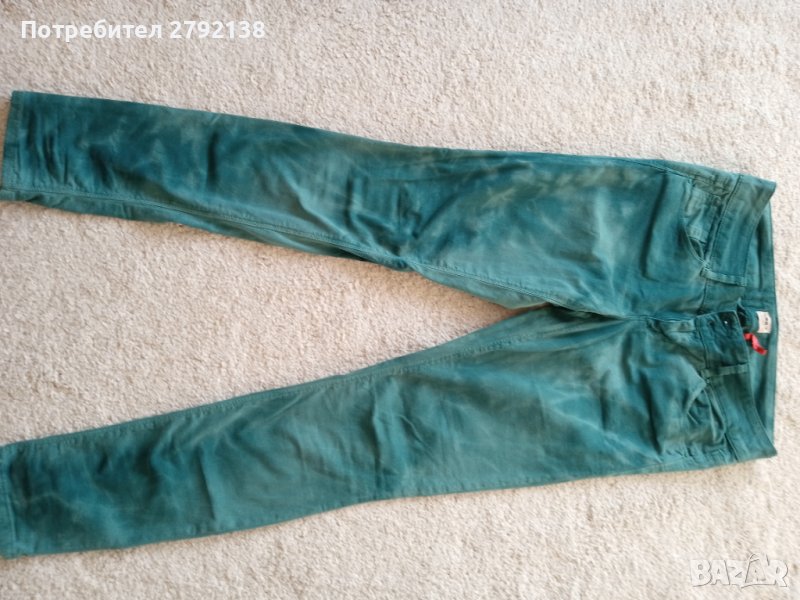 Дамски зелен панталон Only, снимка 1