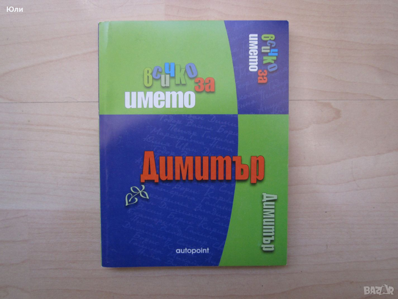 Книга - "Всичко за името Димитър", снимка 1