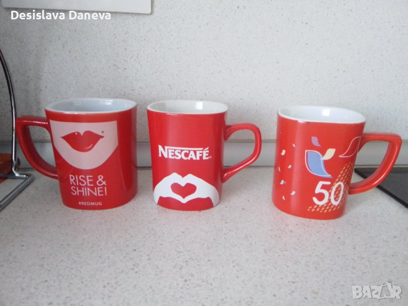 Порцеланови чаши Нескафе / Nescafé - 3 дизайна., снимка 1